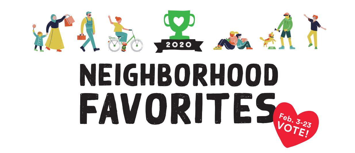 Neighborhood Favorites 2020 vote flyer
